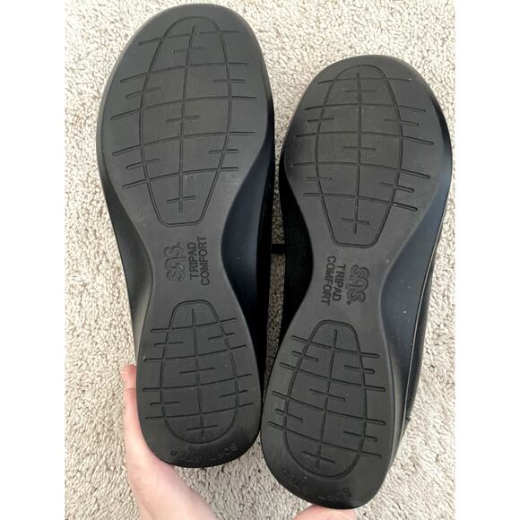 SAS Women's TriPad Black Comfort Oxford Lace Up Shoes - Size 8W Leather Upper - Picture 2 of 10